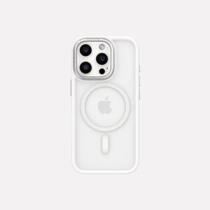 Vokamo iPhone 16 Pro Eleskin Magnetic Protecting Case - White