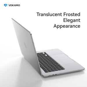 Vokamo Premium Protecting case with Stand for MacBook Air 13" M2-M3-M4-M5 Clear