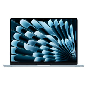 MacBook Air 2025 Apple M4 10Core CPU 10Core GPU 16 Core NE 16GB 1TB 15.3" Liquid Retina with TT , Touch ID, Two Thunderbolt USB 4 Ports, Magic KB English-Arabic MDG34 - Sky Blue